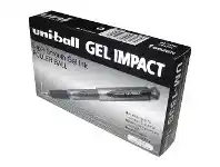Officeworks Uniball Uni-Ball Gel Impact Gel Pen Black 12 Pack offer
