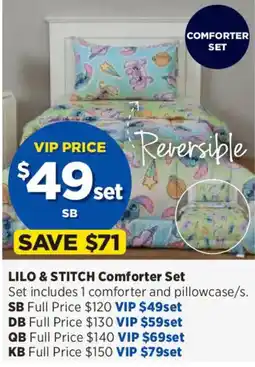 Spotlight Lilo & Stitch Comforter Set offer