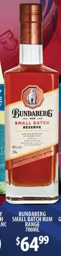 Star Liquor Bundaberg Small Batch Rum Reserve offer