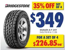 Bob Jane T-Marts Bridgestone Dueler A/T 697 offer