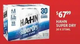 Star Liquor Hahn Super Dry Low Carb offer