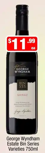 Liquor Stax George Wyndham Estate Bin Series Varieties offer