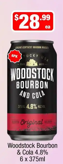 Liquor Stax Woodstock Bourbon & Cola offer
