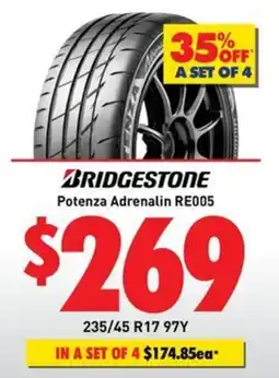 Bob Jane T-Marts Bridgestone Potenza Adrenalin RE005 offer