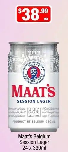 Liquor Stax Maat's Belgium Session Lager offer