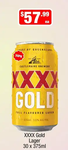 Liquor Stax XXXX Gold Lager offer
