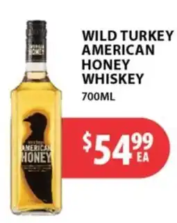 Star Liquor Wild Turkey American Honey Whiskey offer