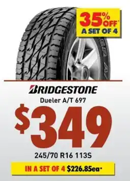 Bob Jane T-Marts Bridgestone Dueler A/T 697 offer