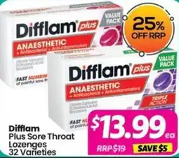Your Discount Chemist Diffilam Plus Sore Throat Lozenges 32 Varieties offer