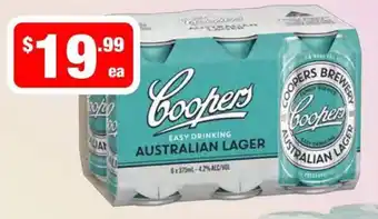 Liquor Stax Coopers Australian Lager offer