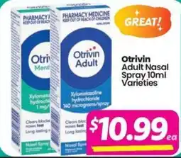 Your Discount Chemist Otrivin Adult Nasal Spray Varieties offer