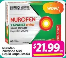Your Discount Chemist Nurofen Zavance Mini Liquid Capsules offer