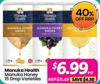 Your Discount Chemist Manuka Health Manuka Honey 15 Drop Varieties offer