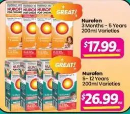 Your Discount Chemist Nurofen 3 Months - 5 Years 200ml Varieties offer