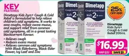 Your Discount Chemist Dimetapp Kids 2yrs+ Cough & Cold Relief offer