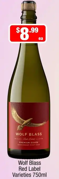 Liquor Stax Wolf Blass Red Label Varieties offer