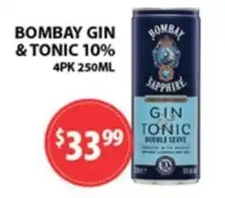 Star Liquor Bombay Sapphire Gin & Tonic offer