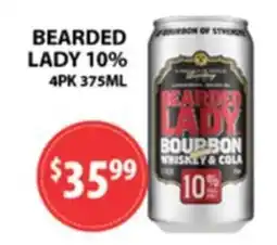 Star Liquor Bearded Lady Bourbon Whiskey & Cola offer
