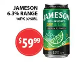 Star Liquor Jameson Irish Whiskey Dry & Lime offer