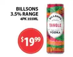 Star Liquor Billsons Tangle Vodka offer