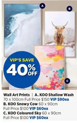 Spotlight KOO Wall Art Prints Shallow Wash offer