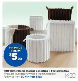 Spotlight KOO Winter Home Storage Collection | Featuring Zara offer