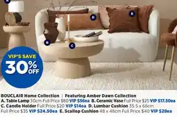 Spotlight BOUCLAIR Home Collection Scallop Cushion offer