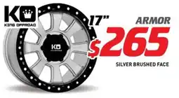 Bob Jane T-Marts King Offroad Armor 17" Silver Brushed Face offer