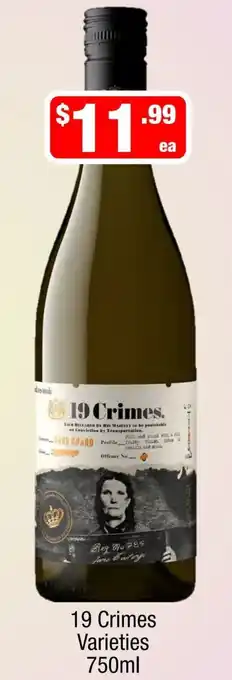 Liquor Stax 19 Crimes Varieties offer