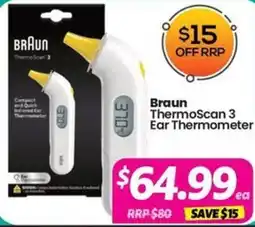 Your Discount Chemist Braun ThermoScan 3 Ear Thermometer offer