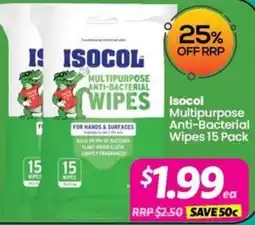 Your Discount Chemist Isocol Multipurpose Anti-Bacterial Wipes offer