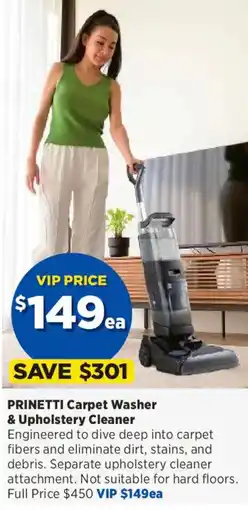 Spotlight Prinetti Carpet Washer & Upholstery Cleaner offer