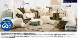 Spotlight Winter Cushions, Throws, Bed Rests and Bean Bag Covers Cushions offer