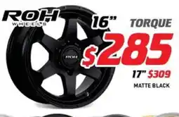 Bob Jane T-Marts ROH WHEELS TORQUE 16" offer
