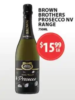 Star Liquor Brown Brothers Prosecco NV offer
