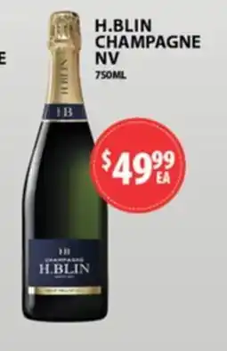 Star Liquor H.Blin Champagne NV offer