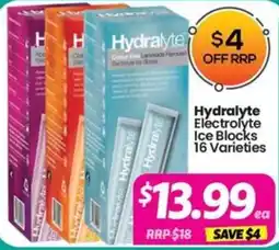 Your Discount Chemist Hydralyte Electrolyte Ice Blocks 16 Varieties offer