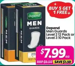 Your Discount Chemist Depend Men Guards offer