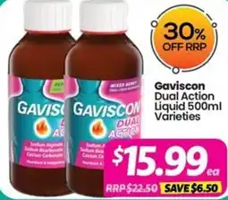 Your Discount Chemist Gaviscon Dual Action Liquid Varieties offer
