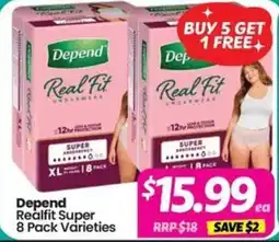 Your Discount Chemist Depend Realfit Super Varieties offer