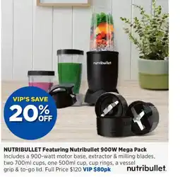 Spotlight Nutribullet Featuring Nutribullet 900W Mega Pack offer