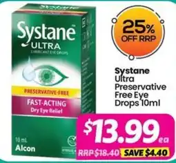 Your Discount Chemist Systane Ultra Preservative Free Eye Drops offer