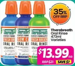 Your Discount Chemist Therabreath Oral Rinse Varieties offer