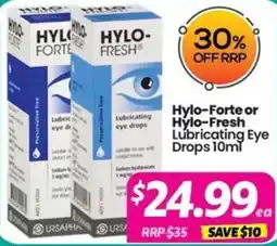 Your Discount Chemist Hylo-Forte or Hylo-Fresh Lubricating Eye Drops offer