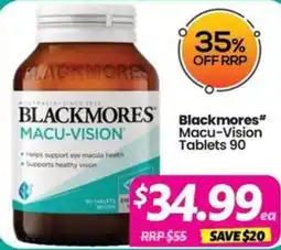 Your Discount Chemist Blackmores Macu-Vision Tablets offer