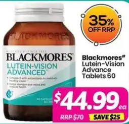 Your Discount Chemist Blackmores Lutein-Vision Advanced Tablets offer