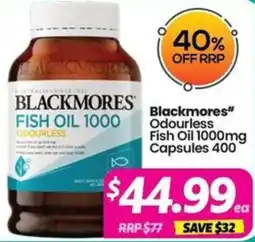 Your Discount Chemist Blackmores Fish Oil 1000 Odourless offer