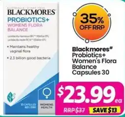 Your Discount Chemist Blackmores Probiotics+ Women's Flora Balance offer