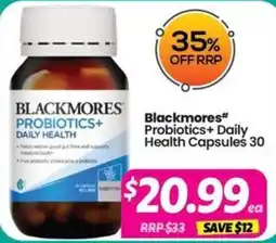 Your Discount Chemist Blackmores Probiotics+ Daily Health offer