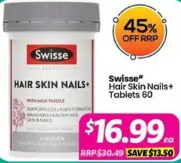 Your Discount Chemist Swisse Hair Skin Nails+ offer